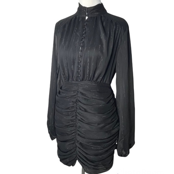 NWT House of Harlow 1960 Ruched Mini Dress - Picture 3 of 12